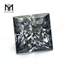 Diamanti artificiali sciolti Square Princess Grey Moissanite Stone