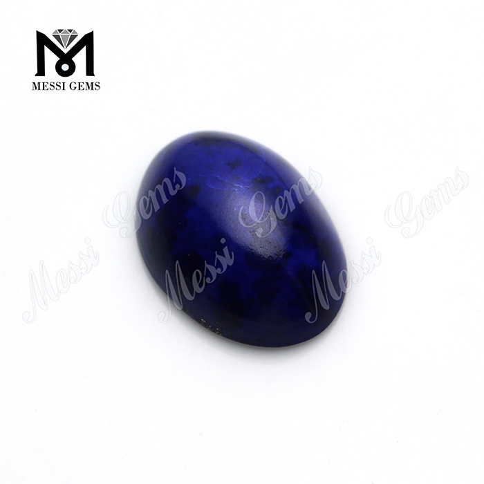 wholesale Pietra di giada sfusa ovale 13x18mm di colore blu