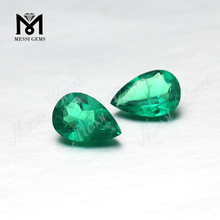 pietra sintetica smeraldo columbia sciolta 7x10mm a forma di pera
