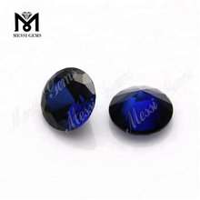 pietre di zaffiro sintetico corindone blu n. 34 taglio diamante rotondo