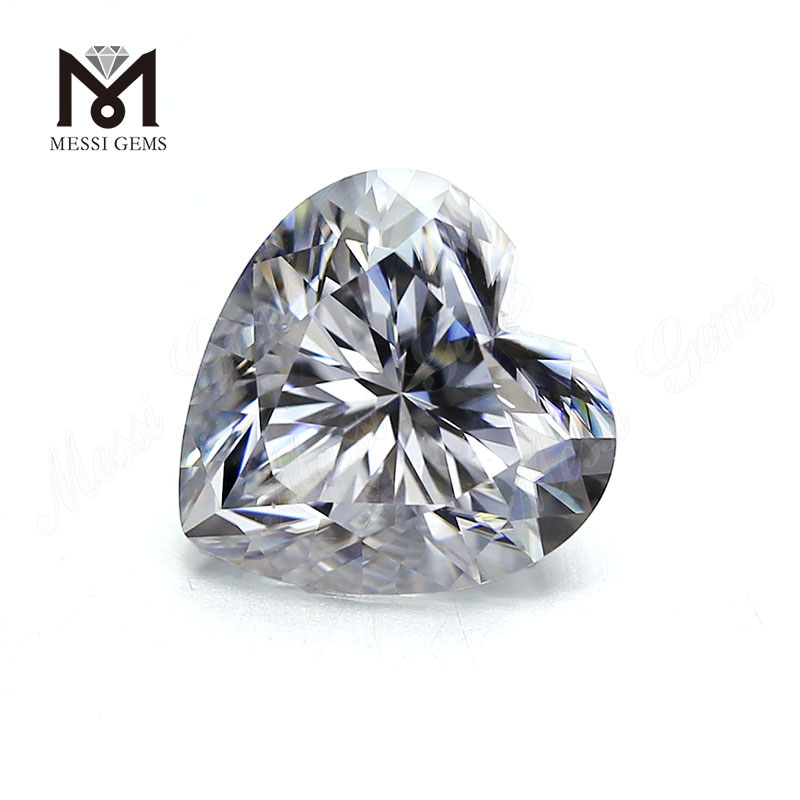Taglio a cuore di grandi dimensioni 14x14MM Diamante moissanite bianco Prezzo per carato