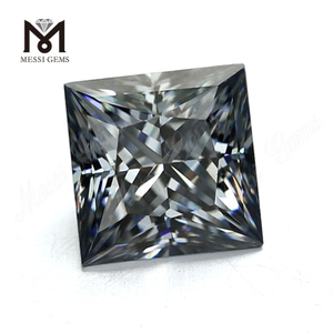 Prezzo all'ingrosso DEF Diamante sintetico moissanite sintetico di colore grigio taglio quadrato brillante prezzo per carato