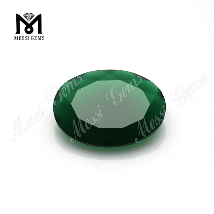 Agata naturale all'ingrosso di pietra di agata verde ovale 13x18MM di alta qualità