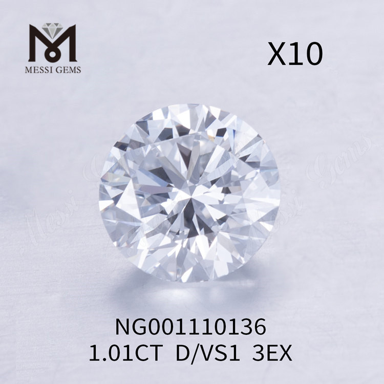 Diamanti da laboratorio tondi D 1.01 carati VS1 EX Cut