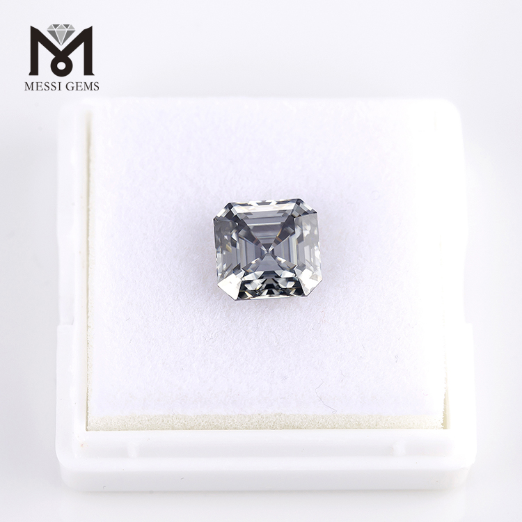 10 * 10mm Asscher taglio moissanite diamante prezzo all'ingrosso moissanite sintetica