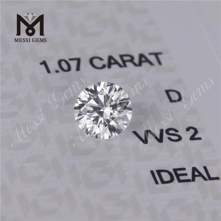 IDEAL sintetico 1.07ct VVS per carato prezzo grande lab grwon D hpht cvd diamante