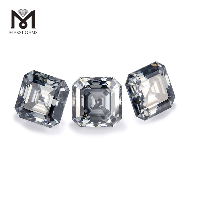 10 * 10mm Asscher taglio moissanite diamante prezzo all'ingrosso moissanite sintetica