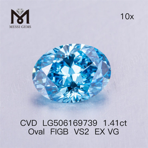 Diamante da laboratorio IGI VS2 EX con taglio OVALE da 1,41 ct