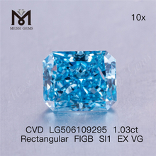 Diamante rettangolare da 1,03 carati FIGB SI1 EX VG diamante coltivato in laboratorio CVD LG506109295
