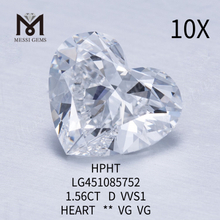 1.56 carati D VS2 HPHT HEART BRILLIANT hpht prezzo del diamante