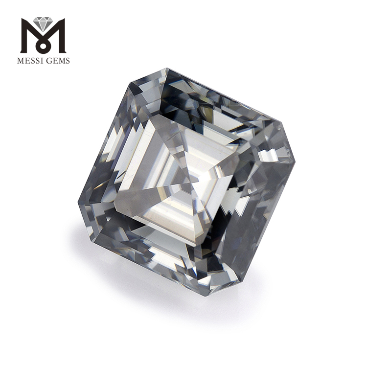 10 * 10mm Asscher taglio moissanite diamante prezzo all'ingrosso moissanite sintetica
