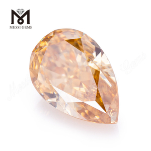 Pera tagliata da 1,5 mm a 16 mm color champagne Moissanite sfusa