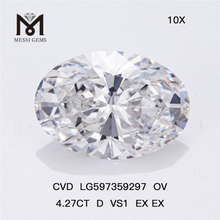 4.27CT D VS1 EX EX Diamanti OV CVD di alta qualità per acquirenti all'ingrosso all'ingrosso CVD LG597359297丨Messigems