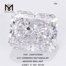 5.03CT E VS1 EX EX RETTANGOLARE CVD Diamond Laboratory LG597379355丨Messigems