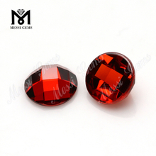 Pietra tonda di zirconia cubica di granato tagliata a macchina all'ingrosso da 8 mm