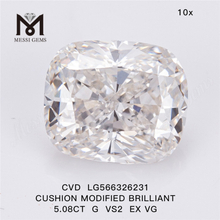 5.08CT G VS2 EX VG CUSHION diamante artificiale prezzo CVD LG566326231