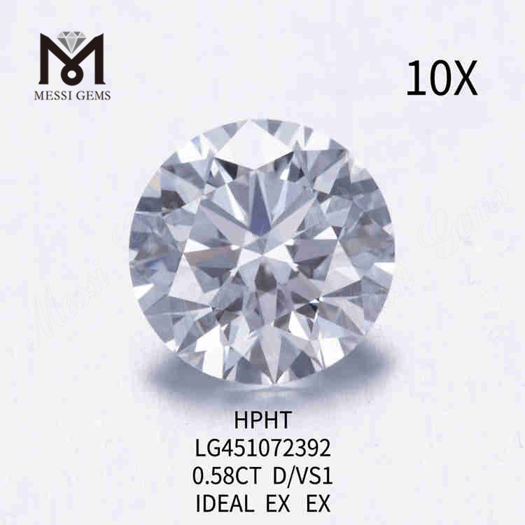 0.58CT D/VS1 il laboratorio ha creato il diamante IDEAL EX EX