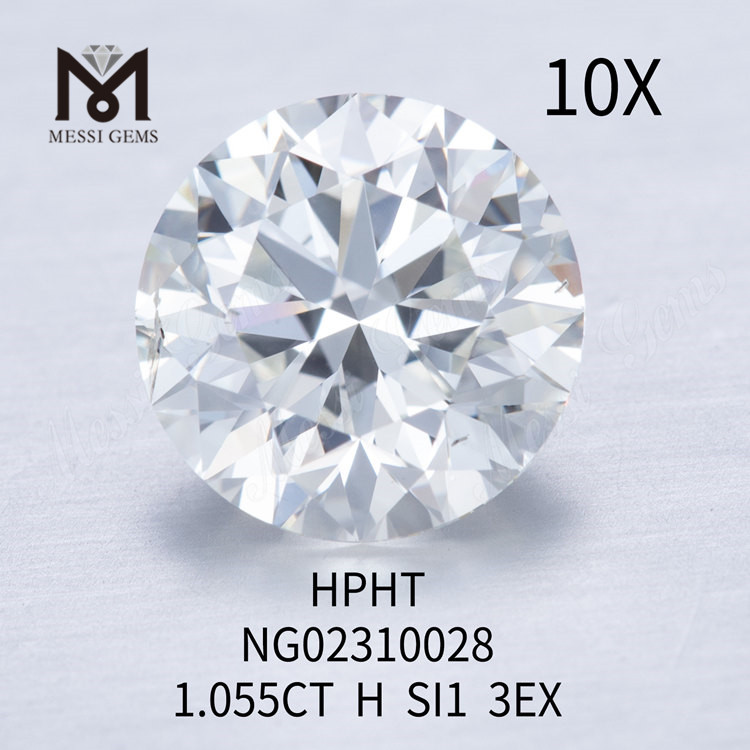 SI1 RD Lab diamante cresciuto 1.055ct EX Cut Grade