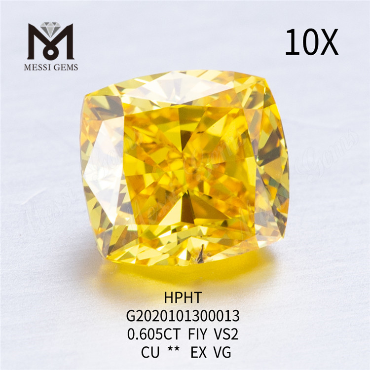 Diamante coltivato in laboratorio FIY CU EX da 0,605ct VS2 VG