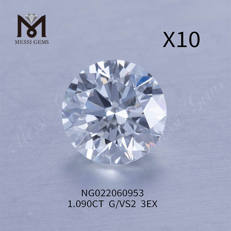 Diamanti coltivati ​​in laboratorio sciolti all'ingrosso da 1.090 ct G VS2 EX